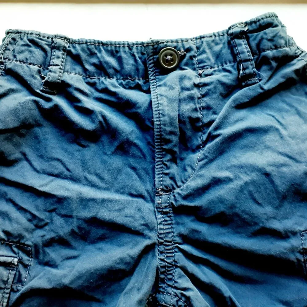 Gap Boys Shorts Cargo Navy Adjustable Waist Size 5
